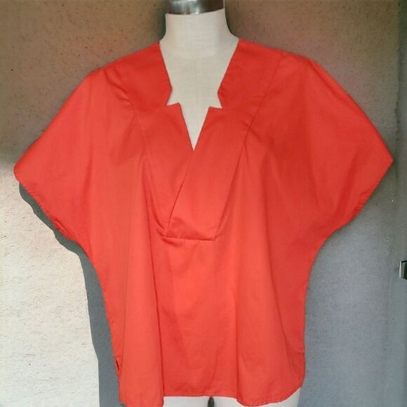 Harshman Los Angeles Notched V-Neck Dolman Blouse - Picture 3 of 8